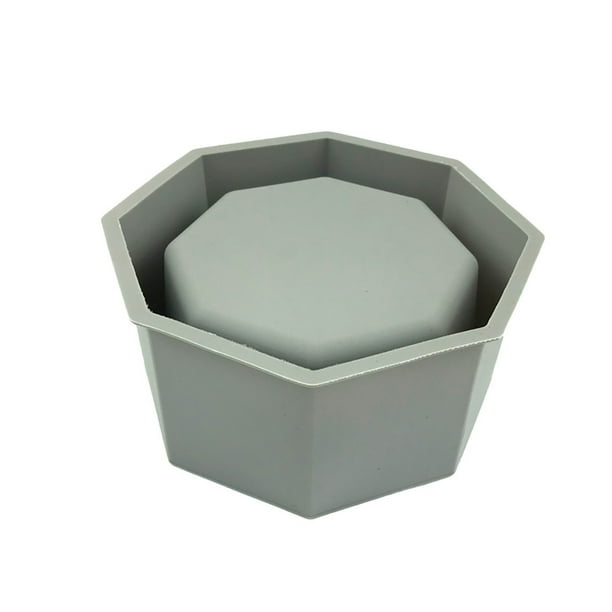 Wosthever Molde de yeso para maceta, herramientas de fundición DIY geométricas suculentas, molde para portavelas, suministros para hacer candelabros para Jardín y Patio Tipo 2 Wosthever HA066474-02