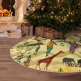 thumbnail image 5 of Fuzoiu Ethnic African Print Christmas Tree Skirt,Xmas Christmas Decorations,Xmas Tree Mat for Farmhouse Holiday New Years Home Party Decor Tree Rugs-30", 5 of 6