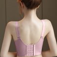 thumbnail image 5 of Bras for Women Womens Bras Compression Bra Wirefree Bra Stretchable Straps Bra Ndbuld Women's Comfortable Breast Casual Bra Underwear Sexy Lace Large Size ,Pink,44D, 5 of 5