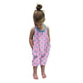 thumbnail image 2 of Gibobby pantalones siameses color liso Trajes para niños Dot Romper Girls One Jumpsuit Strap Piece Baby Toddler Summer Print Girls Romper & Mono(Rosa， 12-18 Meses), 2 of 5