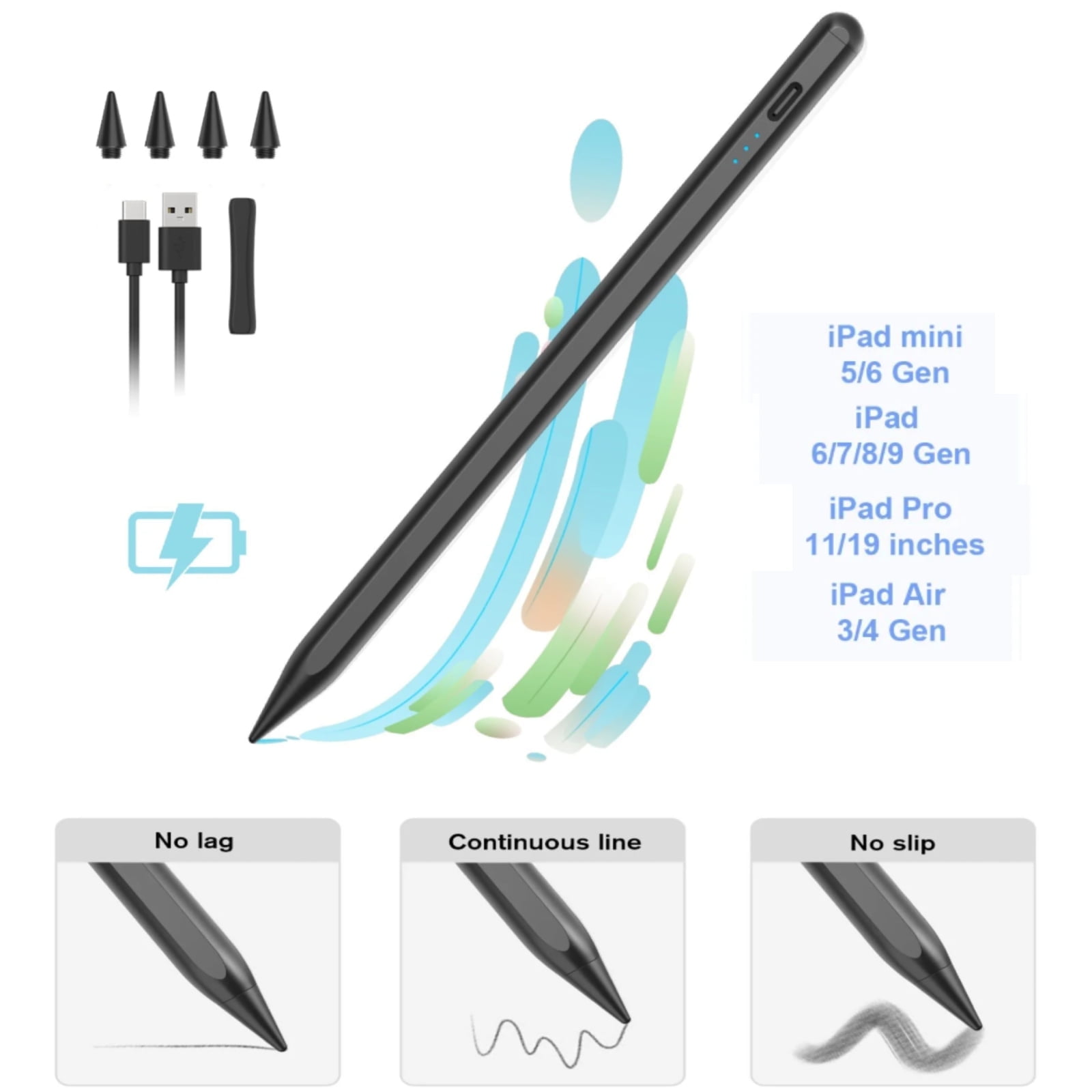Capacitive Stylus Huawei Mediapad T5 Palm Rejection 4th Generation