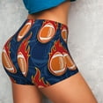 thumbnail image 2 of Sikiie American Football and Fire Flames Print Workout Shorts Women Scrunch Butt Gym Shorts Seamless High Waist Tummy Control Yoga Biker Athletic Shorts, 2 of 5