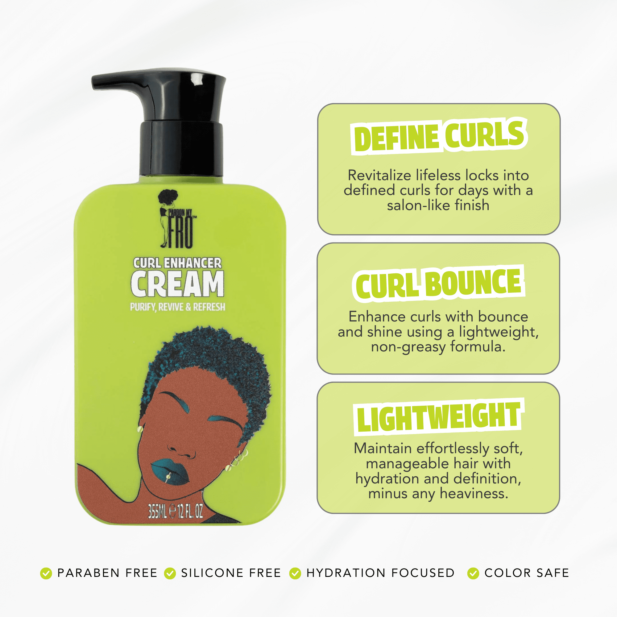 Pardon My Fro Curl Enhancing Cream 12 oz