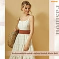 thumbnail image 3 of WHIPPY Women Elastic Waist Belt for Dresses Stretch Braided Wide Belts, 3 of 9