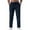 Blue, variant on Men's Ice Silk Casual Trousers Lightweight Outdoor Breathable Hiking Trousers Quick Dry Stretch Work Pants with Zip Pockets Black XXL
