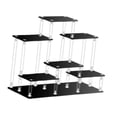 thumbnail image 4 of HILABEE Acrylic Display Riser Collectibles Display Shelf Layered Support Bracket Display Small Black, 4 of 9