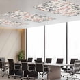 thumbnail image 3 of 1 Pack Farm Black Red Leaves Fluorescent Light Covers for Ceiling Lights Country Style Leaf Floral Retro Linen Magnetic Ceiling Light Covers Overhead Light Filters for Office Classroom Home, 3 of 9