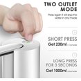 thumbnail image 3 of 5 Gallon Foldable Water Dispenser, Portable Water Bottle Pump, Wireless Electric Generic Gallon Bottle Water Pump, Automatic Drinking Pure Water Dispenserl White, 3 of 5