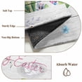 thumbnail image 6 of Round Rug 4Ft Washable Non-Slip, Easter Bunny Circle Area Rugs for Living Room Bedroom, Spring Flower Daisy Tulips Farmhouse Wood Plank Indoor Floor Mats Carpet Runner for Home Decor Aesthetic, 6 of 8