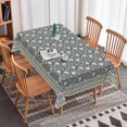 thumbnail image 3 of Nanqianyi Vintage Blue Floral Tablecloth,60x102 Inch Rectangle Waterproof Stain Resistant Table Cover for Farmhouse Dining Decor, 3 of 7