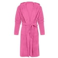 thumbnail image 3 of TXGREN Plus Size Tops for Women Women Hooded Bathrobe Lightweight Soft Long Sleepwear Hooded Bathrobe Long Warm Robe Summer Dresses for Women 2024 Plus Size Hot Pink+M, 3 of 4
