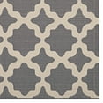 thumbnail image 4 of Modway Cerelia 63x90.5" Moroccan Trellis Polypropylene Area Rug in Gray/Beige, 4 of 8