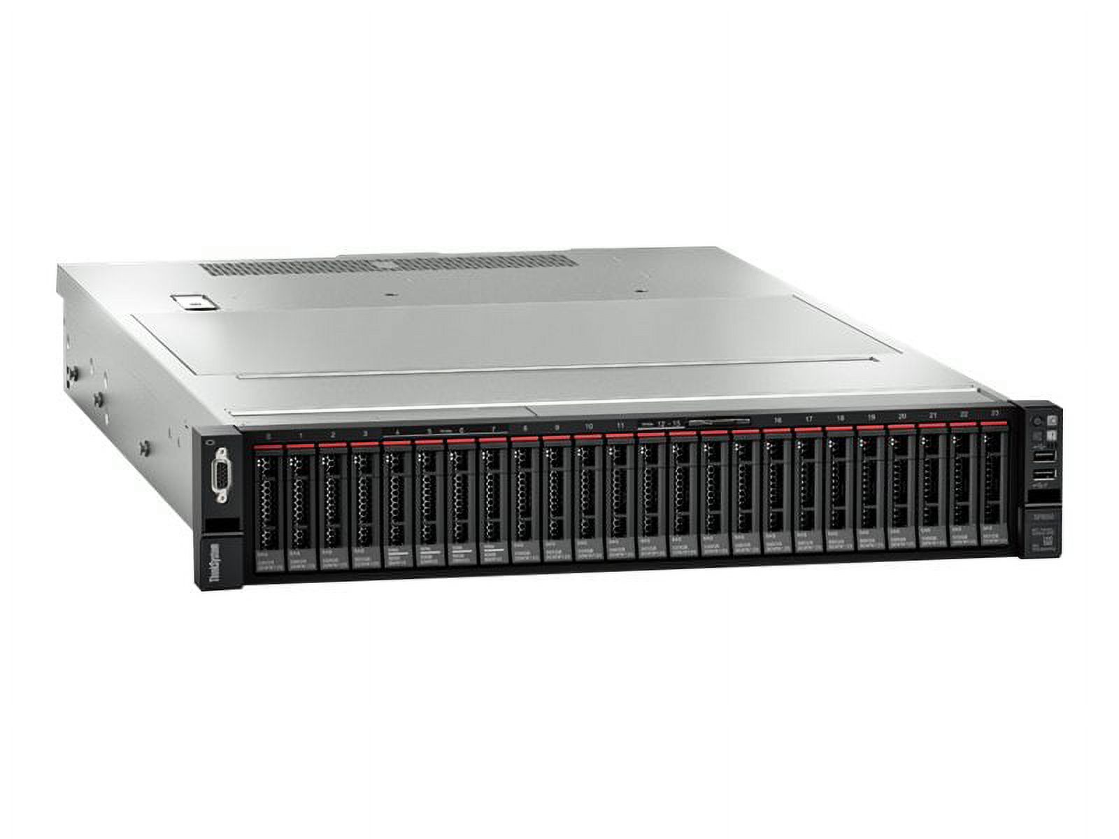 Lenovo ThinkSystem SR650 7X06 - Server - rack-mountable - 2U - 2-way - 1 x Xeon Silver 4114 / 2.2 GHz - RAM 16 GB - no HDD - Matrox G200 - no OS - monitor: none - TopSeller - image 3 of 4