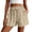 BFG34-Khaki, variant on Lumtrix Women'S Plus Size Shorts High Waisted Elastic Tie Knot Casual Trendy Summer Comfy Flowy Beach Shorts With Pockets Black XL