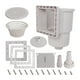 thumbnail image 1 of Skimmer de Piscina Enterrada con Boca Ancha Accesorio para Piscinas con Kit de Adaptadores de Manguera Fabricado en Pp Apto para Reparación de, 1 of 7