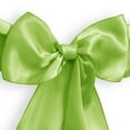 thumbnail image 3 of Lann's Linens - 30 Elegant Satin Wedding/Party Chair Cover Sashes/Bows - Ribbon Tie Back Sash - Lime Green, 3 of 4