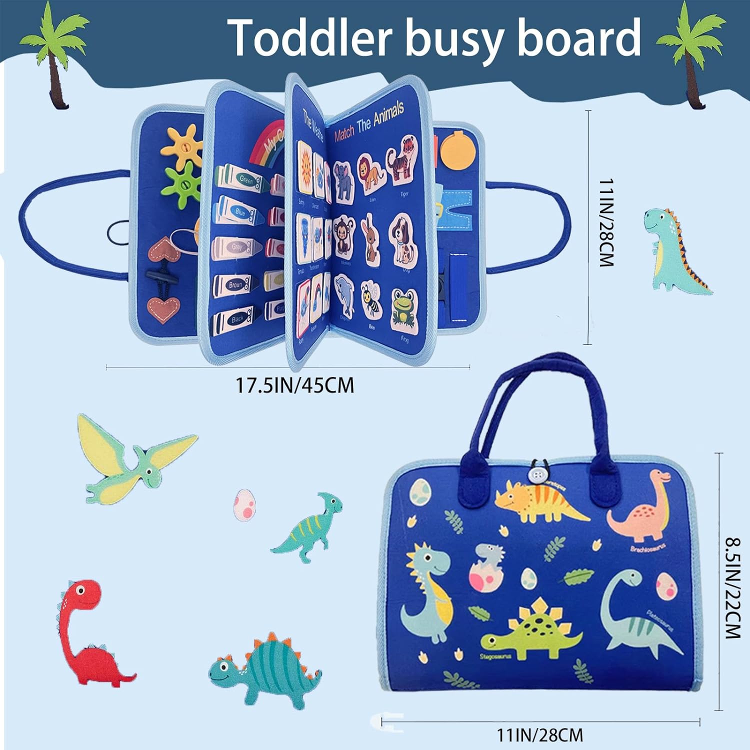 Beautysureup Busy Board Montessori Sensory Toy photo 3