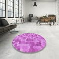 thumbnail image 4 of Ahgly Company Machine Washable Indoor Rectangle Transitional Violet Purple Area Rugs, 5' x 8', 4 of 7