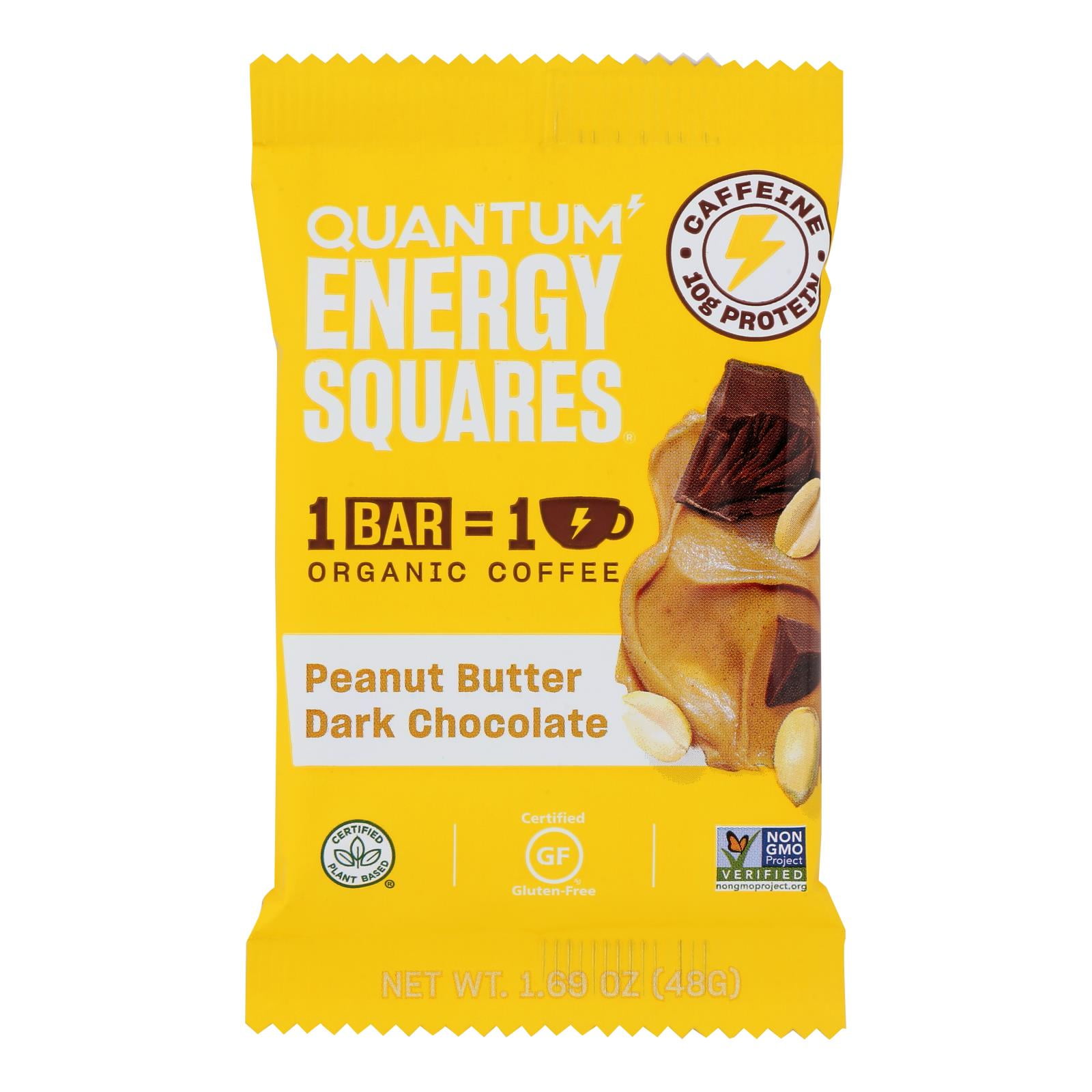 Quantum Energy Squares Bar Pnut Bttr Dark Choc Cs Of 81.69 Oz