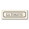thumbnail image 2 of Gango Home Decor La Toilette French Bathroom Sign Wall Art; One Black & White 18x6in Unframed Paper Print, 2 of 4