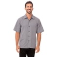 thumbnail image 1 of Camisa de cocina Chef Works en blanco y negro a cuadros, talla XXL, 1 of 1