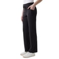 thumbnail image 2 of 32 Degrees Cool Women's Stretch Straight Leg Ribbed Pant with Pockets (Black, Small), 2 of 4