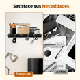 thumbnail image 4 of Llavero de Metal de Pared, Colgador Llaves, Estante Pared Multifuncional con 6 Ganchos,Soporte Llaves Entrada Xtellar negro, 4 of 4