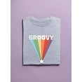 thumbnail image 3 of Groovy Rainbow Shaped T-Shirt Women -Image by Shutterstock, Female XX-Large, 3 of 4