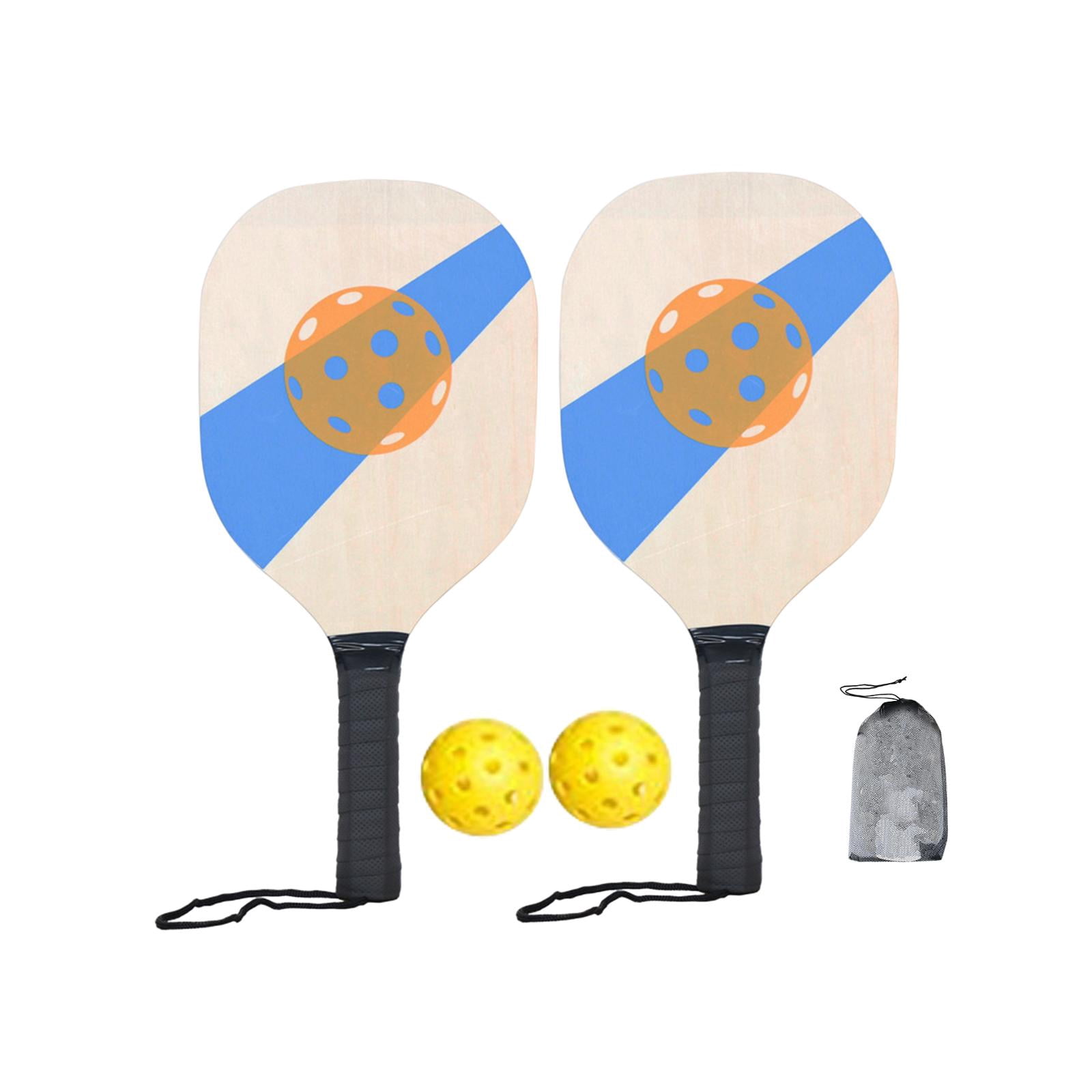 harayaa Pickleball Wood Paddle Set with Pillow Grip Beginner Racquets for Men Women Kids Style A