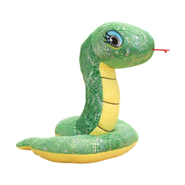Animal de peluche de serpiente Muñeco de serpiente de peluche Regalo ideal Juguete de peluche de serpiente para dormitorio Amigos Sala de estar Verde