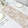 thumbnail image 6 of BalsaCircle 11x108" Blush Metallic Polyester Thin Mesh Table Runner Party Decorations Wedding Events Supplies, 6 of 8