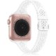thumbnail image 1 of Lace Silicone Band Compatible with Apple Watch Band 38mm 40mm 42mm 44mm Women-(42/44/45MM white), 1 of 4