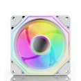 thumbnail image 2 of Enfriador de CPU de 12 cm 5 V 3 pines ARGB Sync Cooler Fan 12 V 4 pines PWM para computadora (blanco), 2 of 8