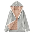thumbnail image 1 of Veste à Capuche Grande Taille pour Femmes Chaude Zippée Décontractée Manteau d'Hiver Confortable, 1 of 4