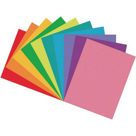 Tru-Ray Construction Paper - Art, Craft Project - 150 / Pack - Assorted - Paper, Sulphite, Fiber | Bundle of 10 Packs