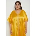 thumbnail image 2 of Oussum Plus Size Embroidered Kaftan Dresses for Women Long Solid Caftan Dress, 2 of 8