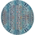 thumbnail image 2 of Nourison Vintage Kashan Persian Blue 6' x ROUND Area Rug, (6 Round), 2 of 8