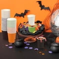 thumbnail image 5 of 60 Pieces Halloween Party Cups 9 Ounce Disposable Paper Cups Black and Orange Drinking Cup Cold Hot Drink Table Decor Supplies for Halloween Party, DIY, and Holiday, 5 Colors, 5 of 14