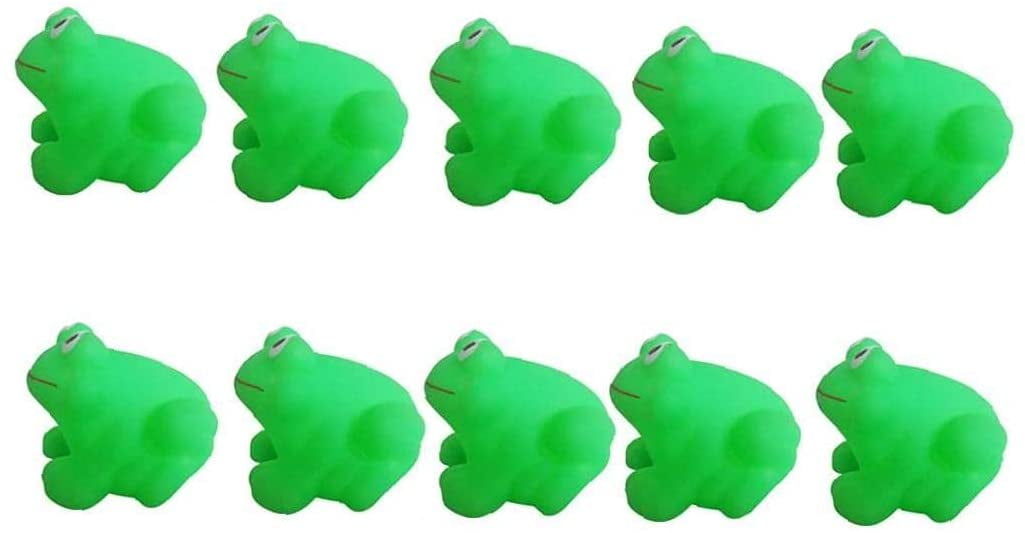 Mini Rubber Frogs Bath Toy Paddling Pool Game Summer Water Fun Toys for ...