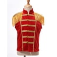 thumbnail image 3 of Aislor Kids Girls Stand Collar Sleeveless Fringe Vest Waistcoat for Stage Performance Red 6, 3 of 7