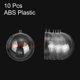 thumbnail image 2 of Paquete de 10 Bolas Transparentes Rellenables de 2.8 Pulgadas, Bolas de Plástico Colgantes Decorativas para Manualidades DIY, 2 of 6