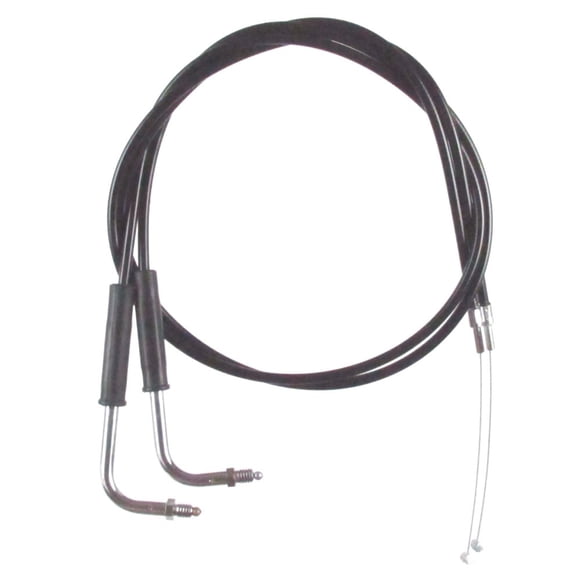 Black Vinyl Coated Throttle Cable set for 1994-1995 Harley Road King models without Cruise - HC-0356-0161-RKA