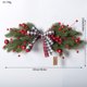 thumbnail image 3 of Guirnalda decorativa navideña para colgar en la pared con plantas verdes artificiales. Adorno festivo para el dintel de la pared., 3 of 7