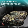 thumbnail image 4 of Premium Paisley Pattern Memory Foam Seat Cushion Ergonomic Chair Pad for Office Chair, Car, Airplane & Bleachers Sciatica, Tailbone Hip & Back Pain Relief - Chair Cushion for Long Office Workers., 4 of 5