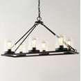 thumbnail image 4 of SAFAVIEH Reagan 6-Light Modern Black Iron Chandelier, 4 of 8