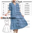 thumbnail image 2 of ZZwxWA Womens Summer Dresses Casual Cotton Linen Maxi Dress V Neck Flowy Swing Tiered Loose Beach Long Dresses Cocktail Party, 2 of 5