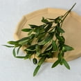 thumbnail image 6 of Mdesiwst 1Pc Artificial Olive Leaf Branch with Stem Faux Green Plants Greenery Home Table Centerpiece Wedding Decoration, 6 of 8