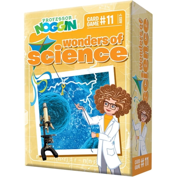 Professor Noggin: Wonders of Science Educational Card Game For 2 or more Players Ages 7 and up