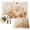 White, Soft Cream, Pale Gold, Sand, variant on Beige Orange Pumpkins Fall Placemats Set of 2, Thanksgiving Harvest Flowers Washable Wipeable Table Mats for Dining Tables, Indoor Outdoor Kitchen Place Mats for Holiday Party Table Decor