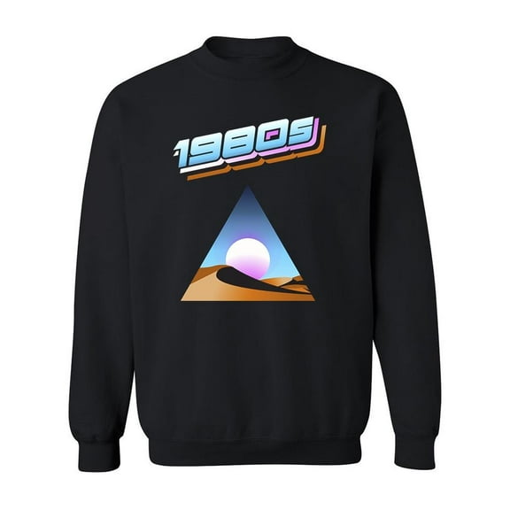 Desert Triangle 1980s Sweatshirt Men -Image by Shutterstock, Male 3X-Large